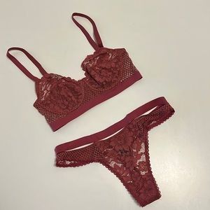Else Lingerie Set Bra Top and Thong